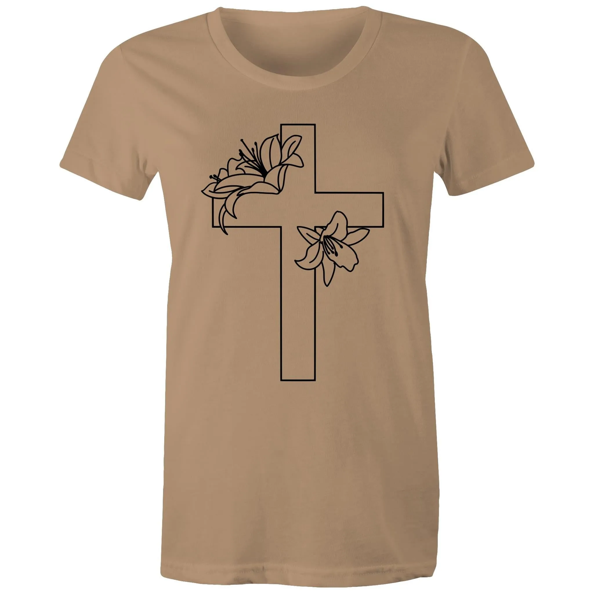 Lilies Cross Women's T-Shirt