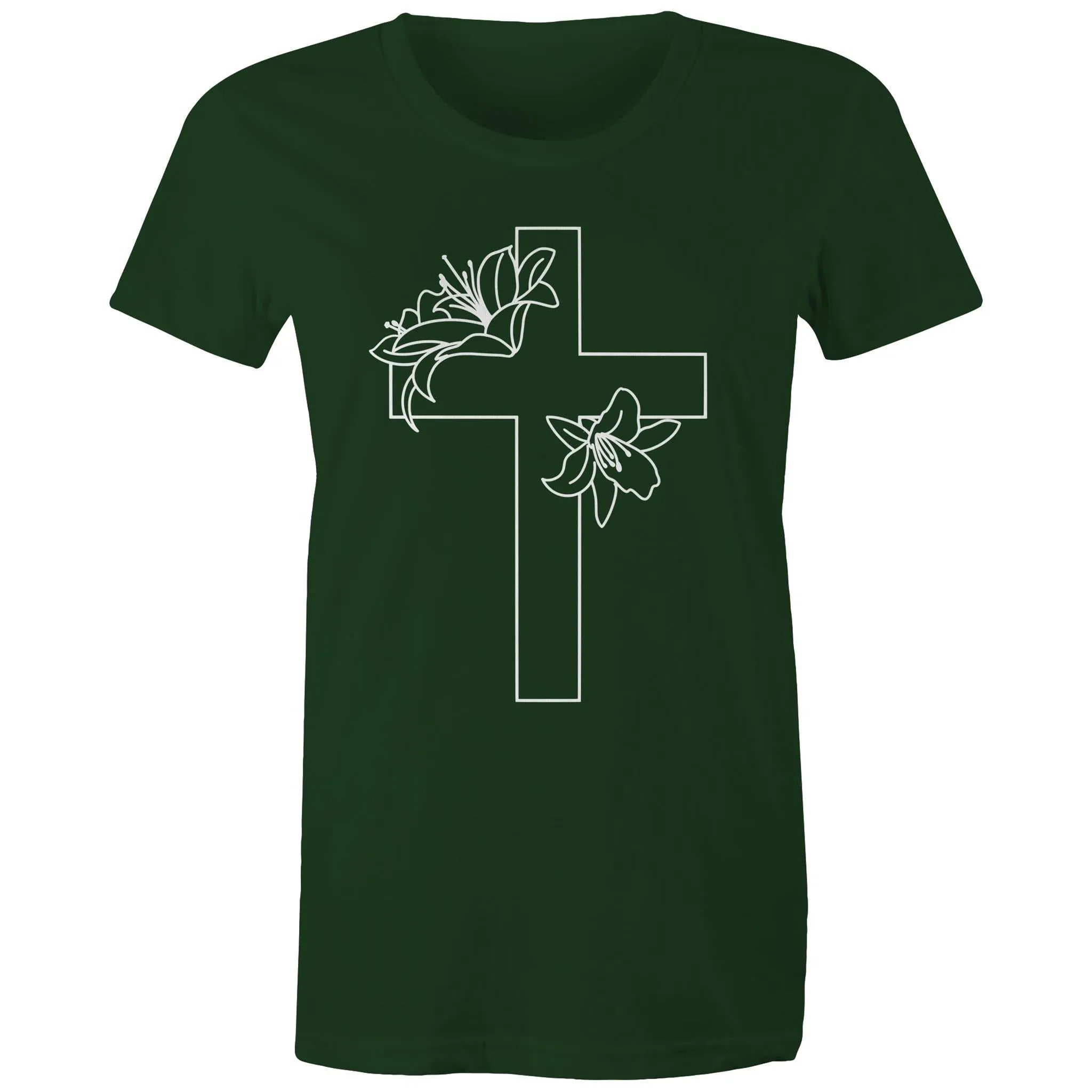 Lilies Cross Women's T-Shirt