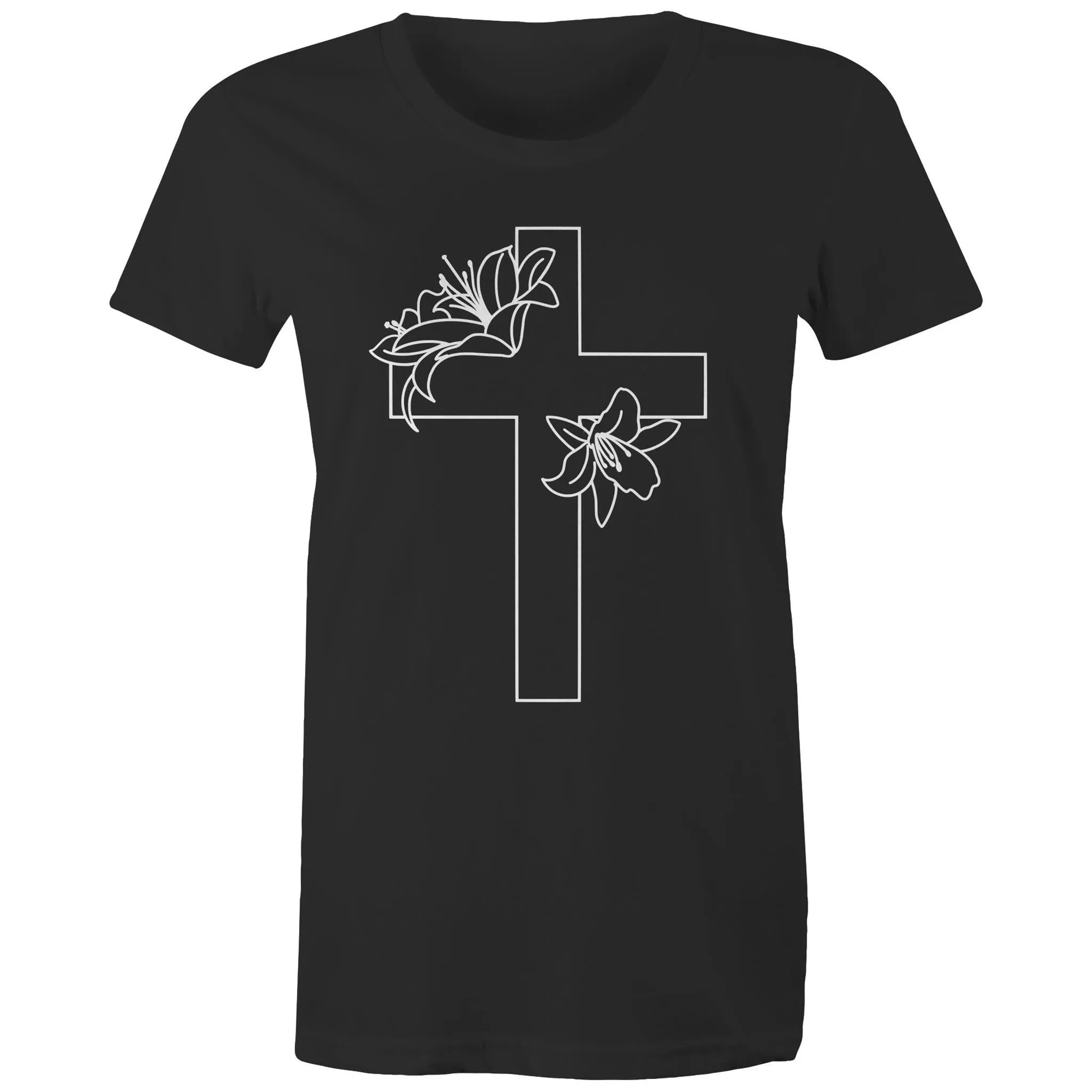 Lilies Cross Women's T-Shirt