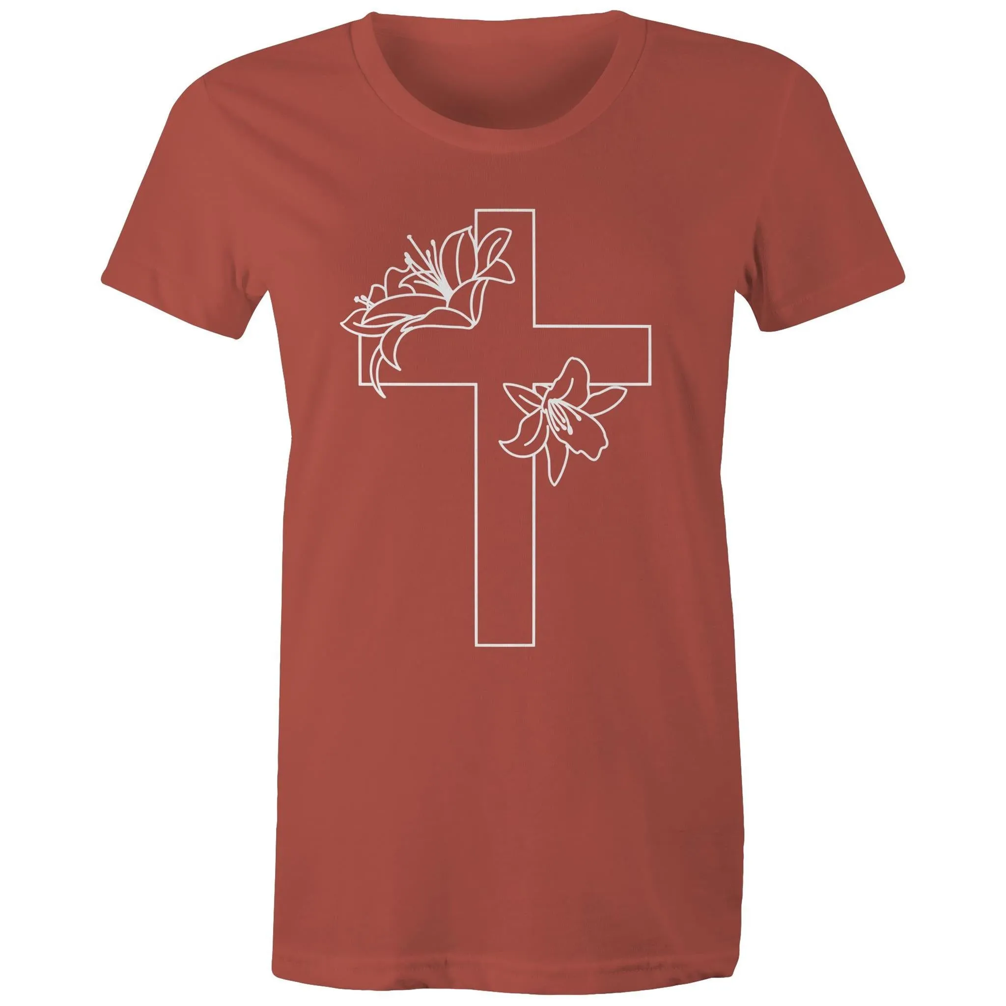 Lilies Cross Women's T-Shirt