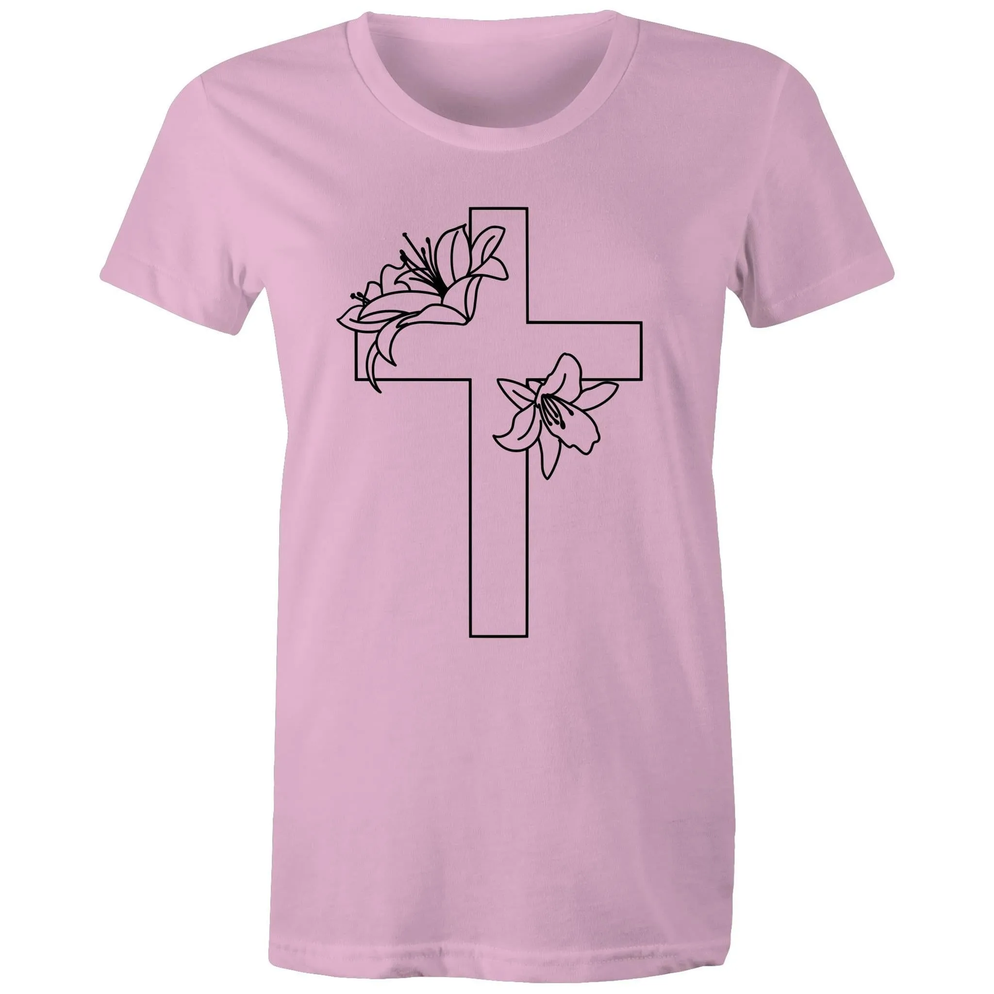 Lilies Cross Women's T-Shirt
