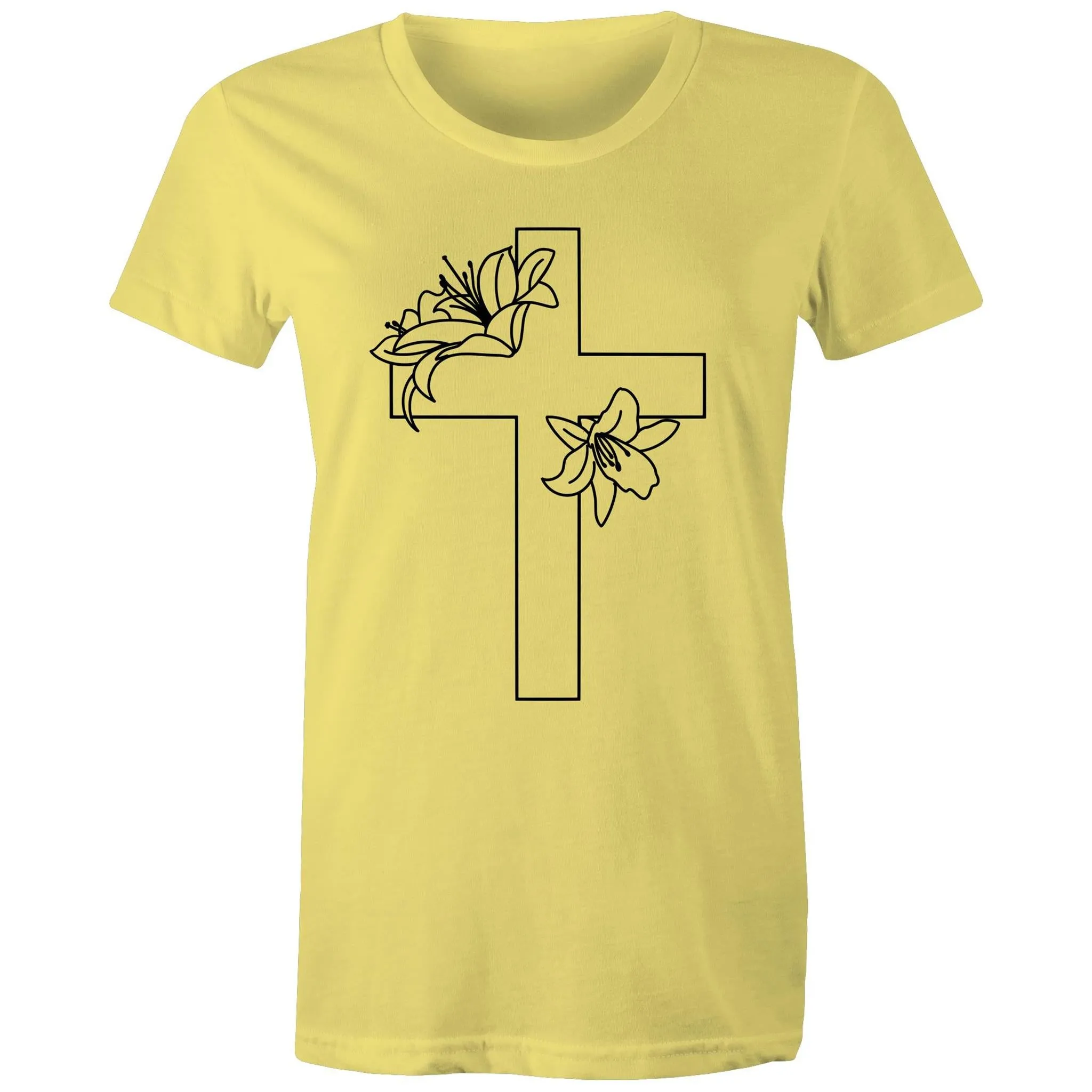Lilies Cross Women's T-Shirt