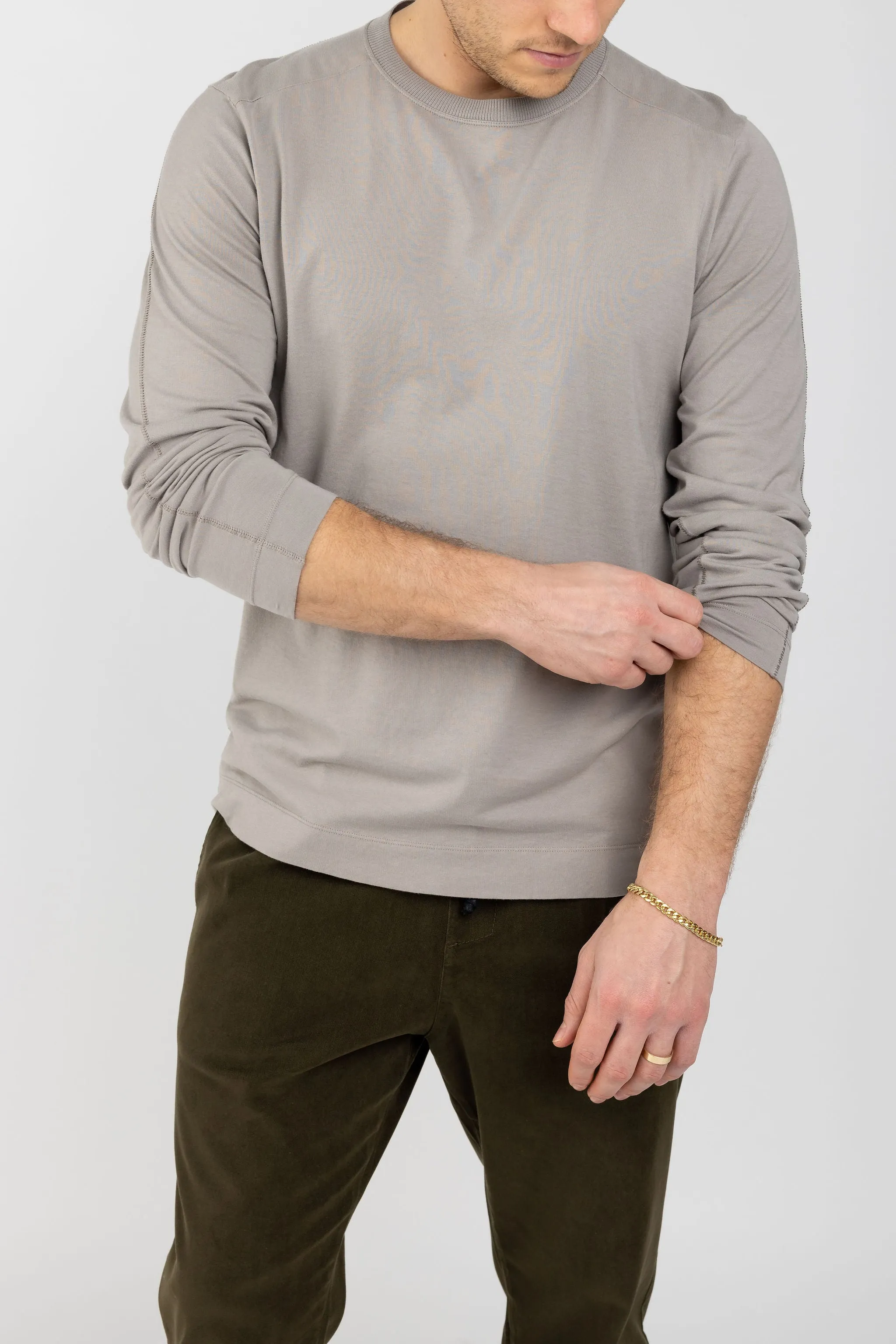 Long Sleeve T-Shirt in Stone
