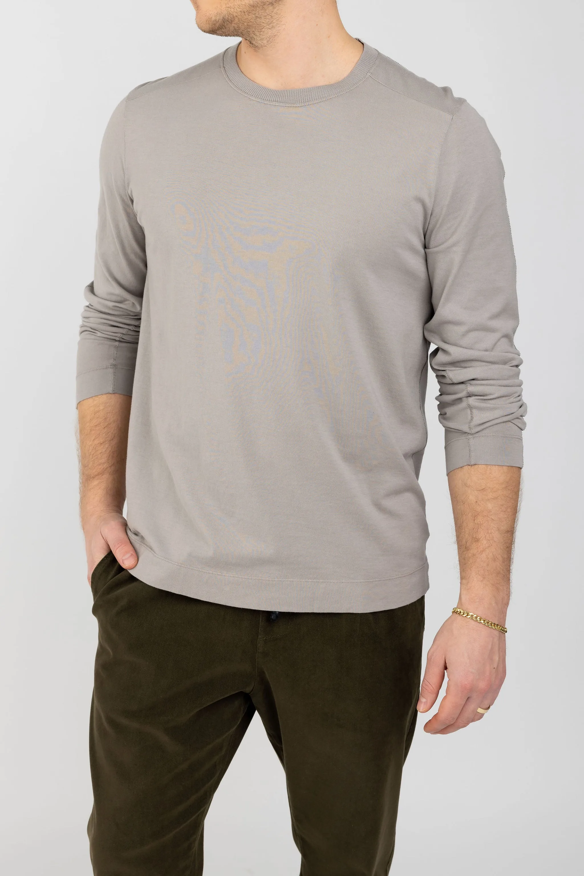 Long Sleeve T-Shirt in Stone
