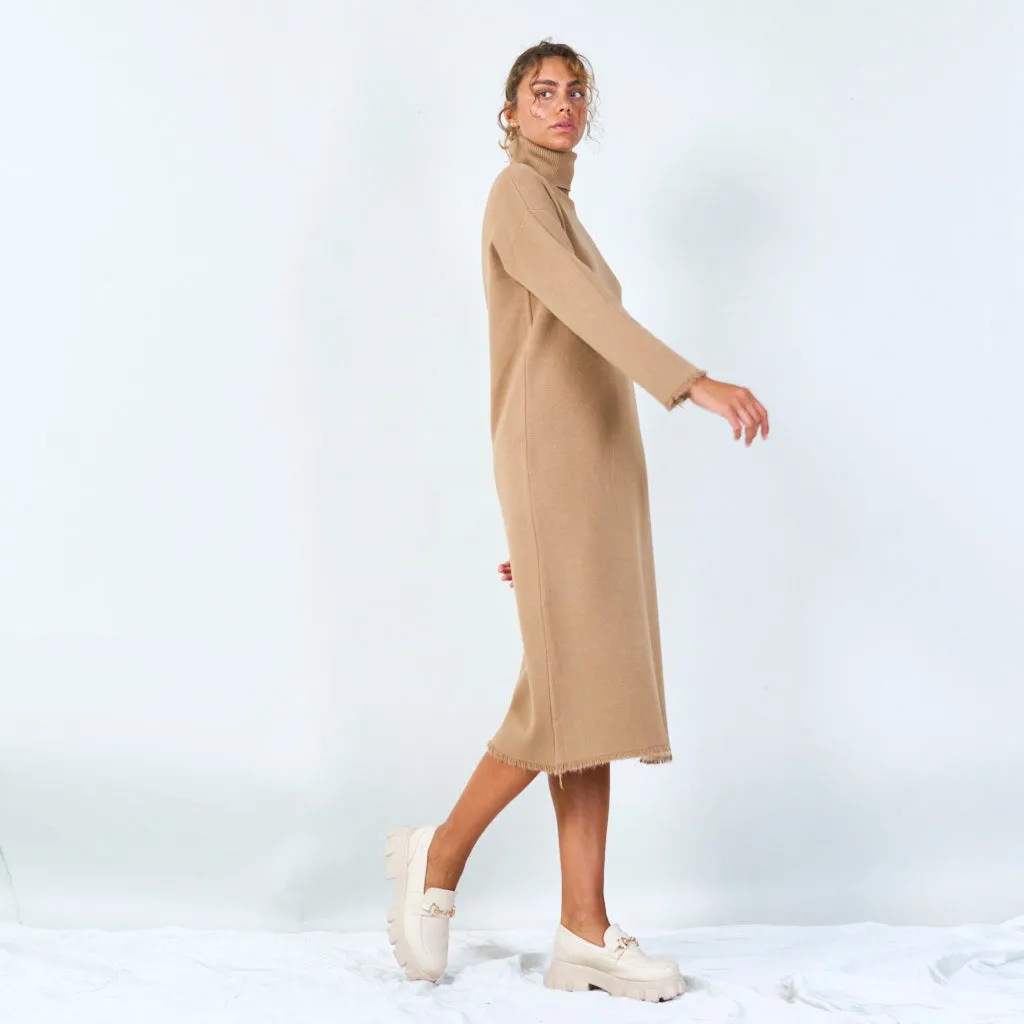 Long turtleneck sweater dress wholesale