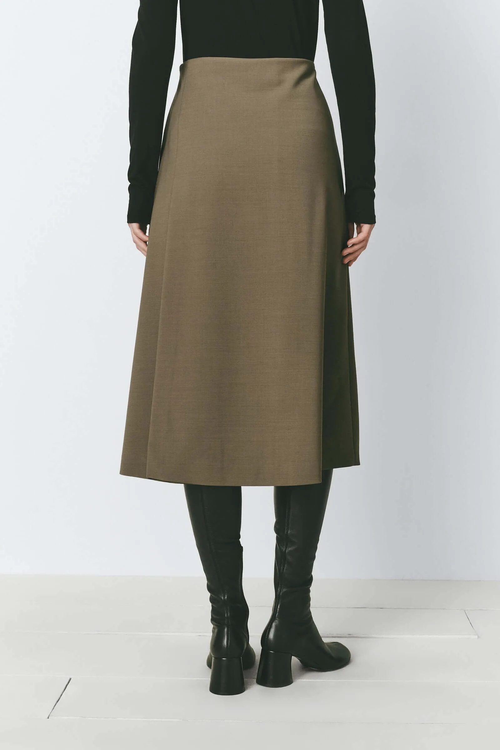 Lucille A-Line Midi Skirt