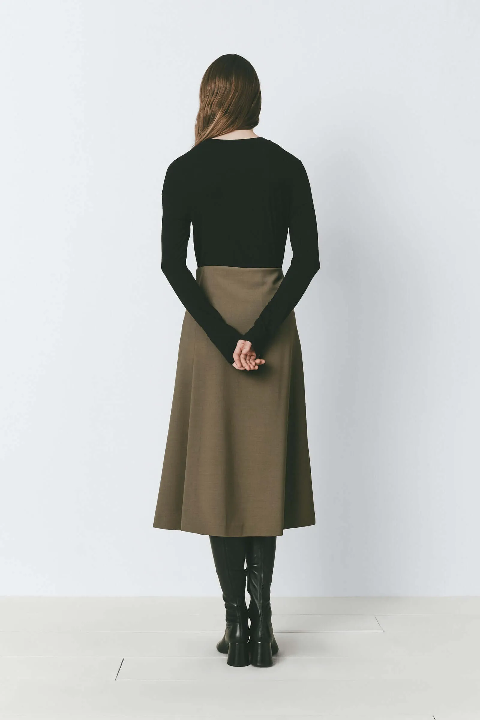 Lucille A-Line Midi Skirt