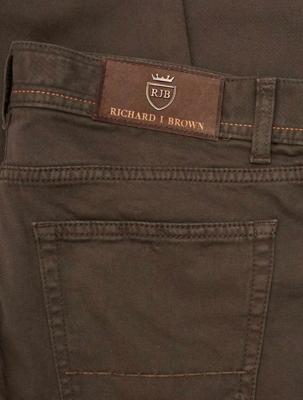 Luxury Cotton Cashmere Jeans Brown