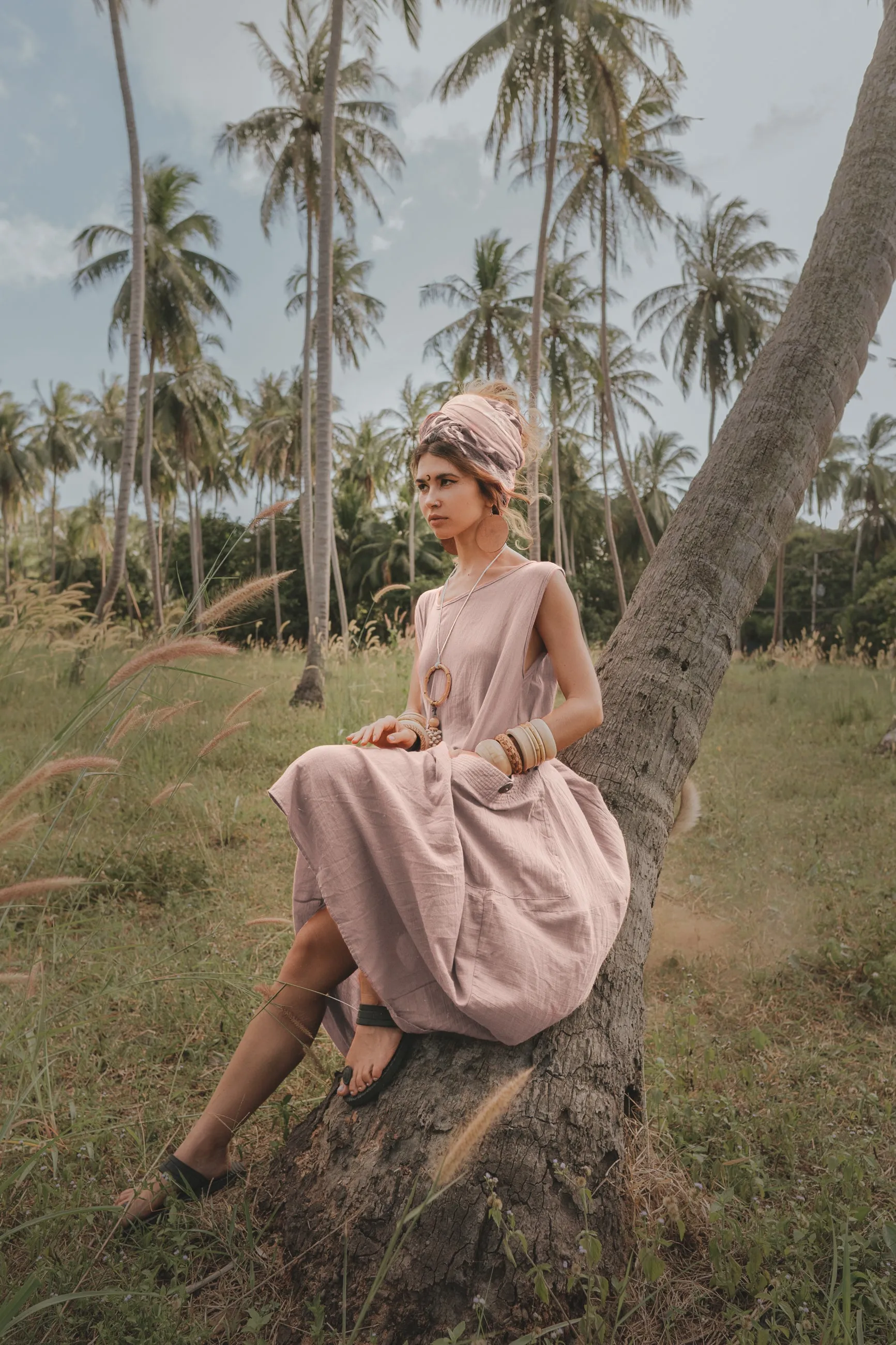 Maxi Dress Wayan Desert Rose