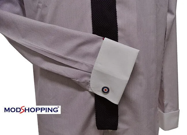 mens lilac shirt | penny pin collar vintage shirt