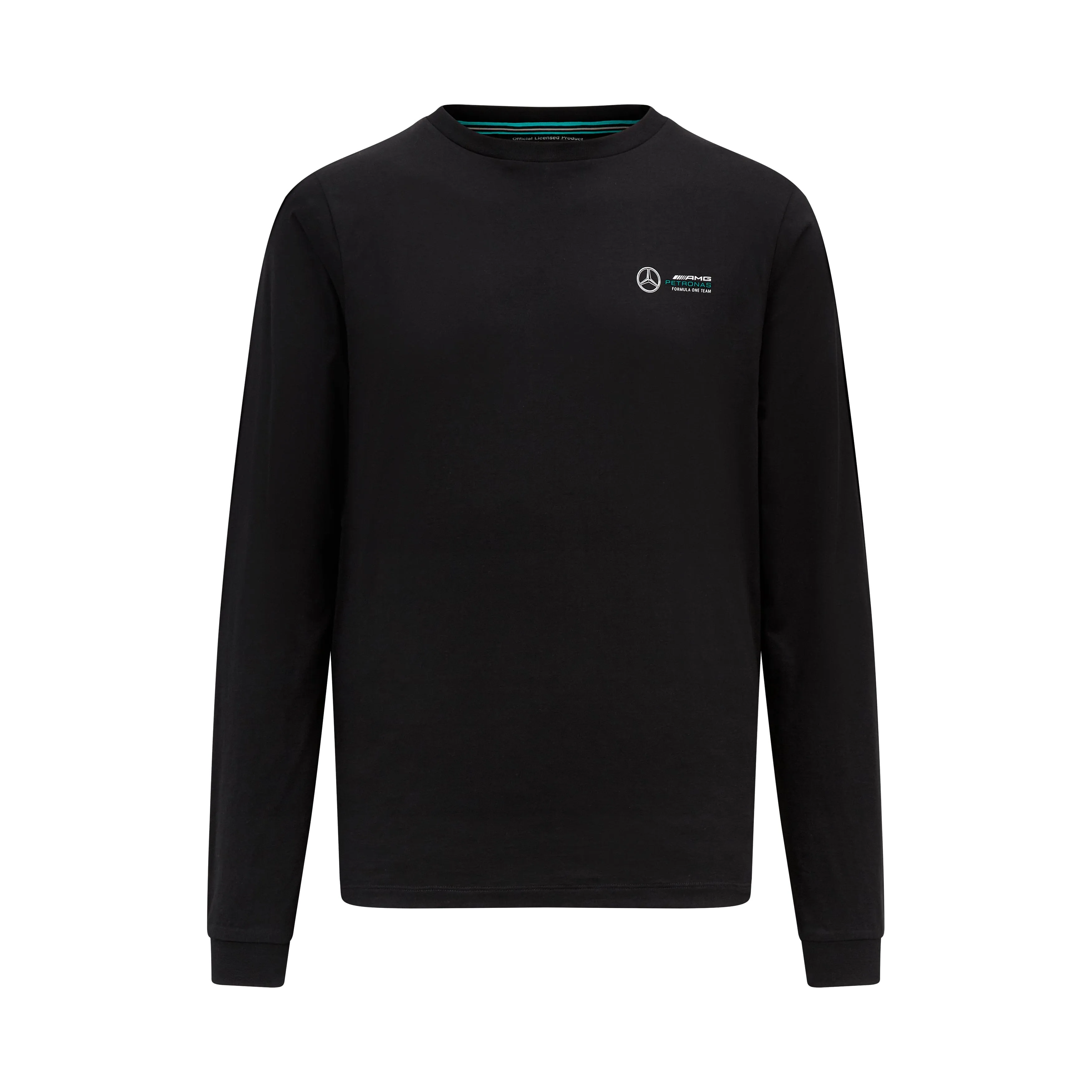 Mercedes AMG Petronas F1 Men's Long Sleeve T-Shirt - Black/White