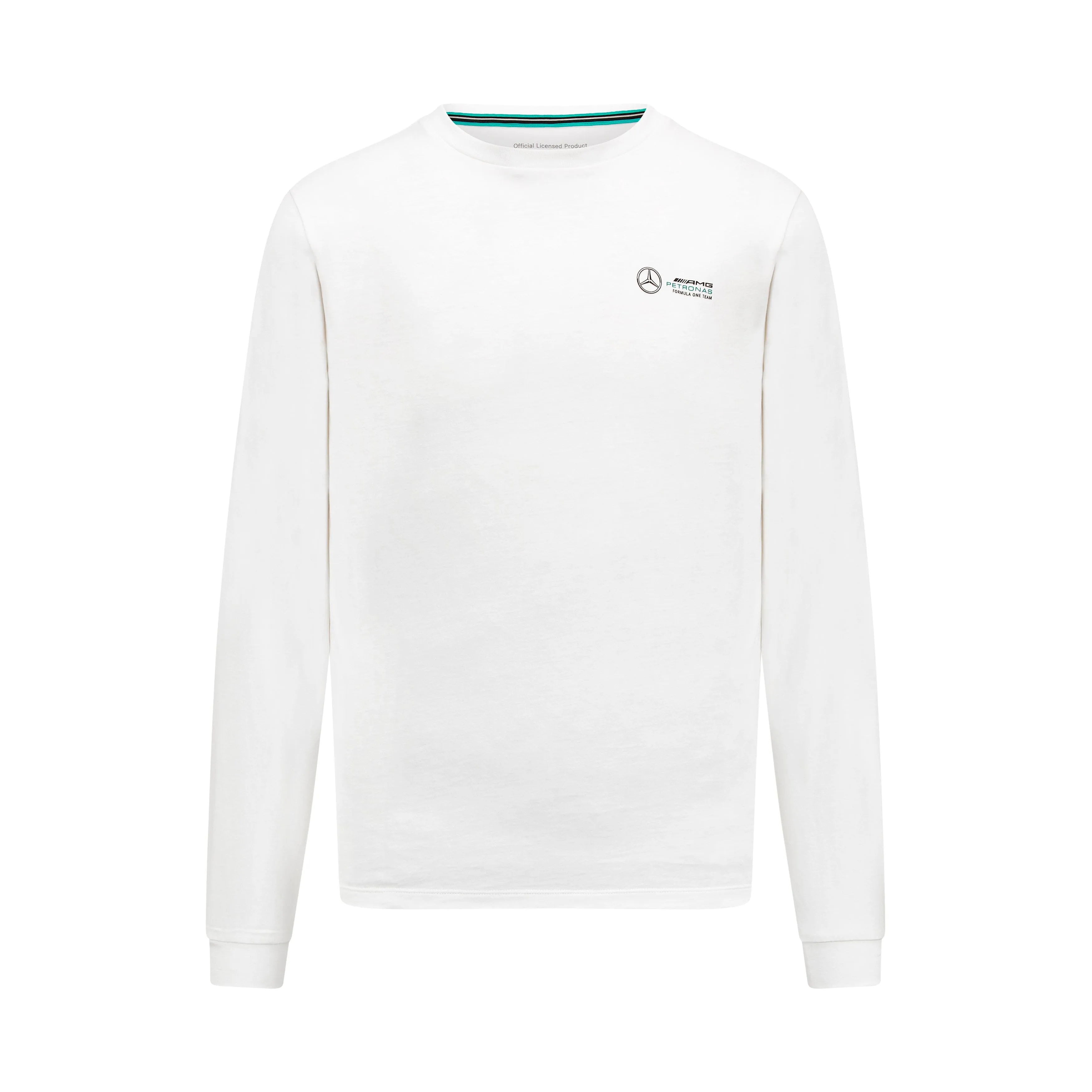 Mercedes AMG Petronas F1 Men's Long Sleeve T-Shirt - Black/White