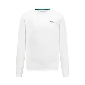 Mercedes AMG Petronas F1 Men's Long Sleeve T-Shirt - Black/White