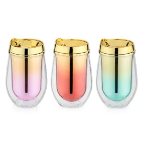 Metallic Ombre stemless wine assortment