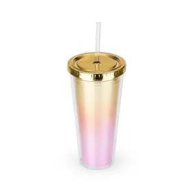 Metallic Ombre Tumbler Bougainvillea-Available 9/26