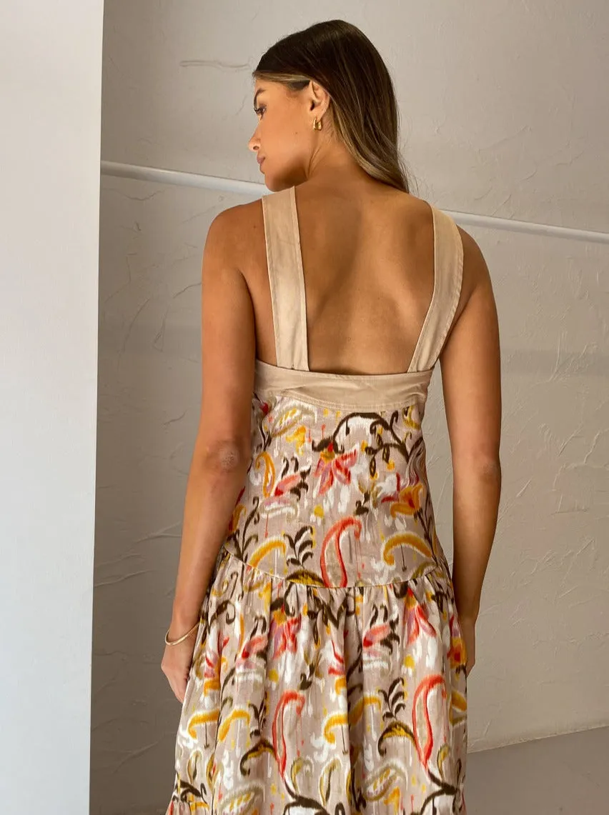 Mon Renn Kindred Midi Dress in Kindred