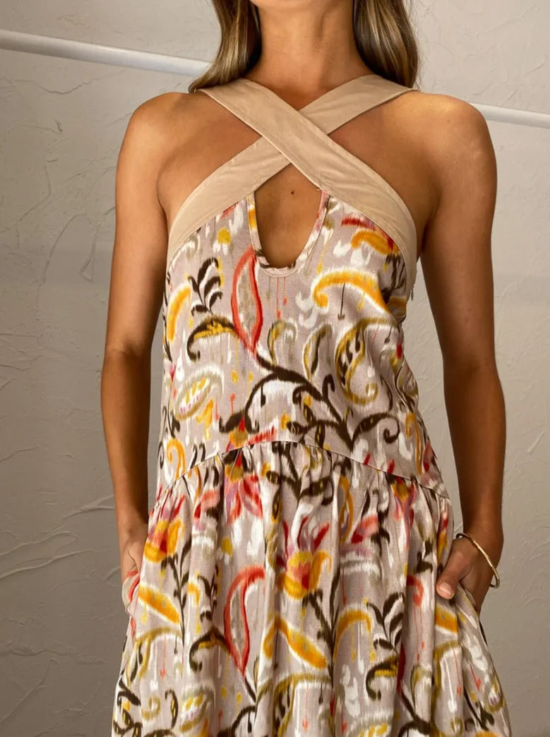 Mon Renn Kindred Midi Dress in Kindred