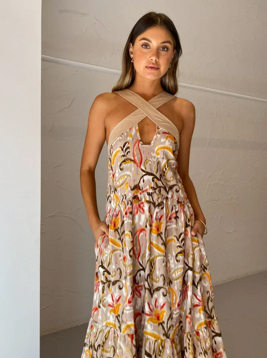 Mon Renn Kindred Midi Dress in Kindred