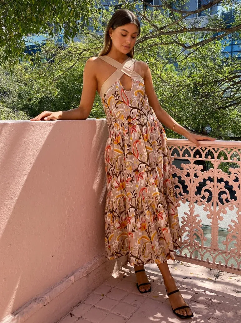 Mon Renn Kindred Midi Dress in Kindred