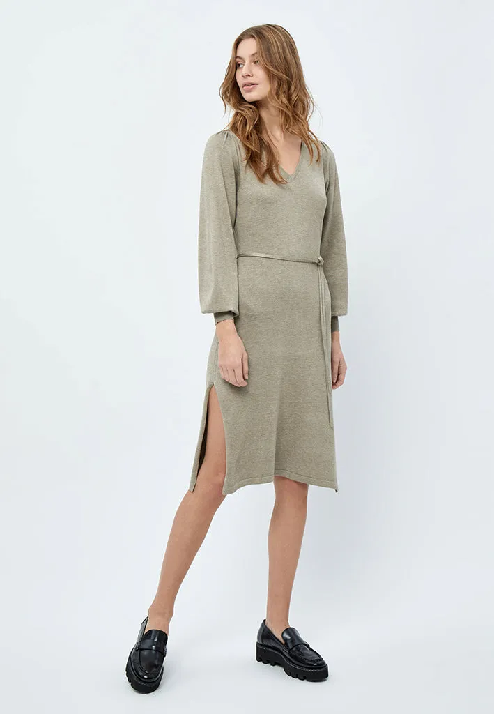 MSAstrid Knit Midi Dress - Wood Smoke Melange