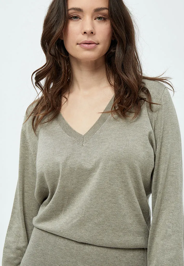 MSVilena Knit Dress - Wood Smoke Melange