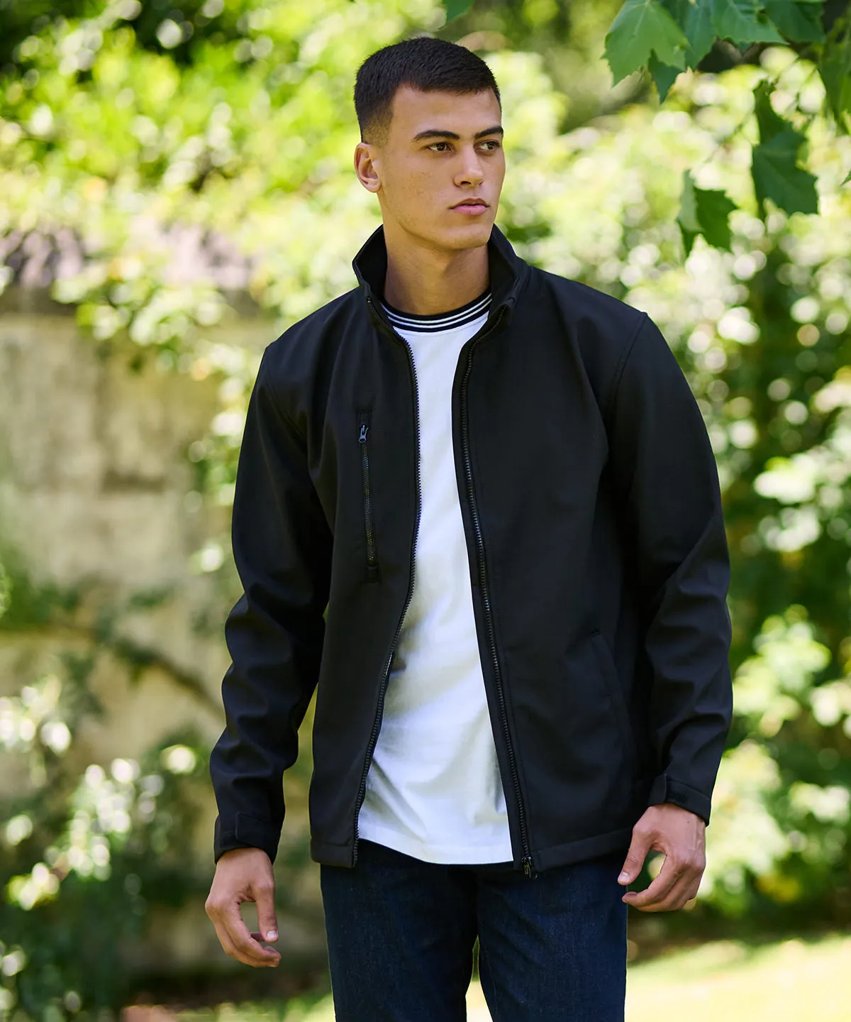 Navy - Ablaze 3-layer printable softshell