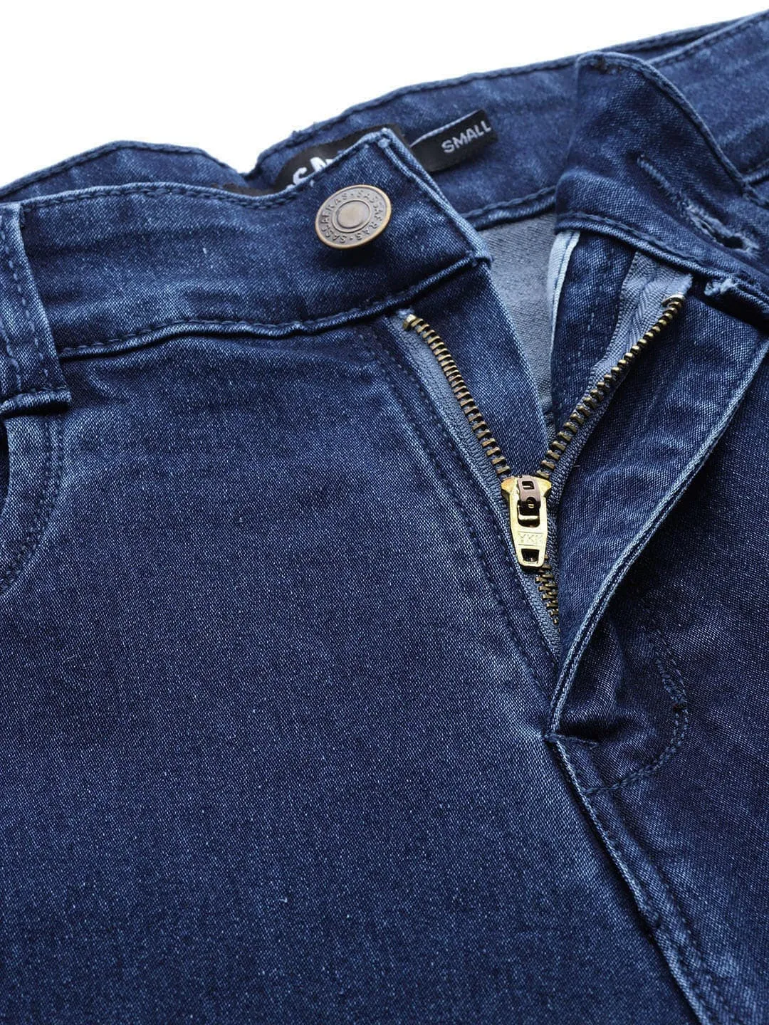 Navy Sequin Patch Jeans
