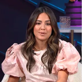 NEW ALC Puffed Sleeved Dress Pink Tie Dye As Seen On TV S