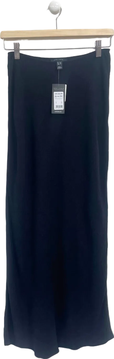 New Look Black Midi Skirt UK 8