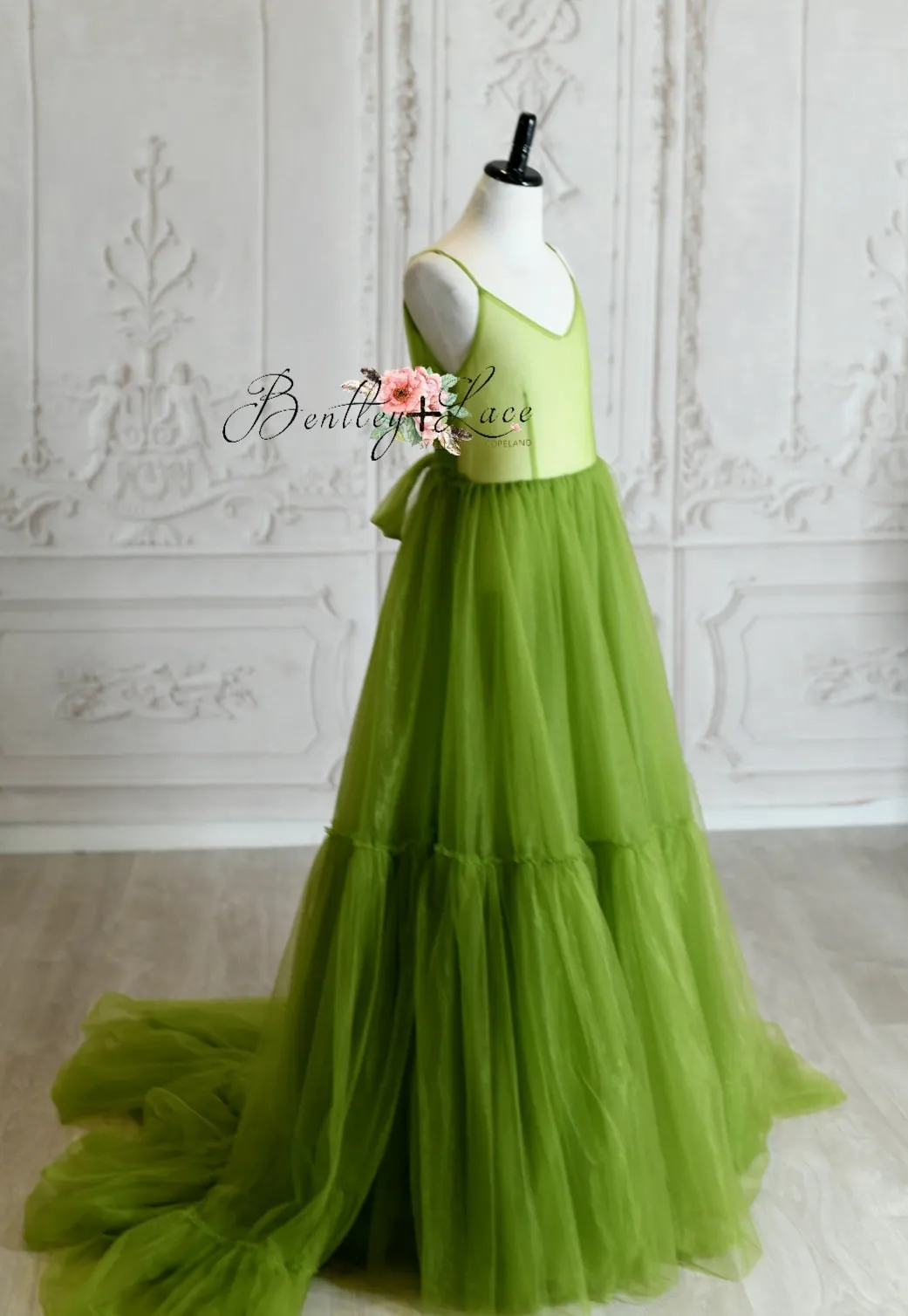 New "Hillary" - Moss - Beautiful boho slip dress- (11-15 year)