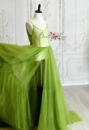 New "Hillary" - Moss - Beautiful boho slip dress- (11-15 year)