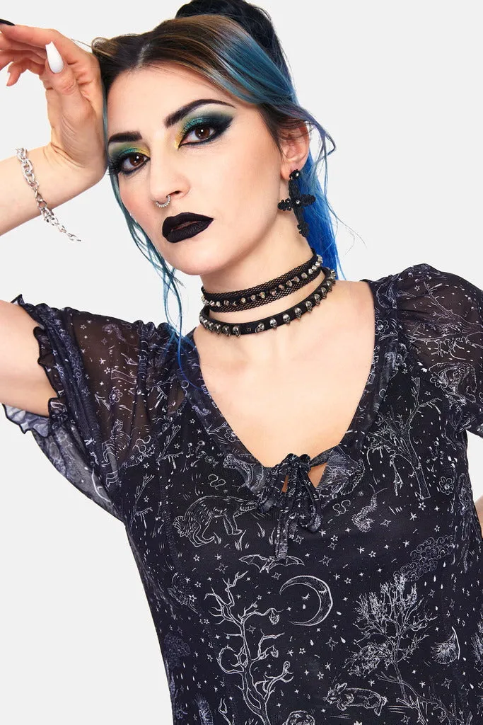 Night Forest Slip Dress