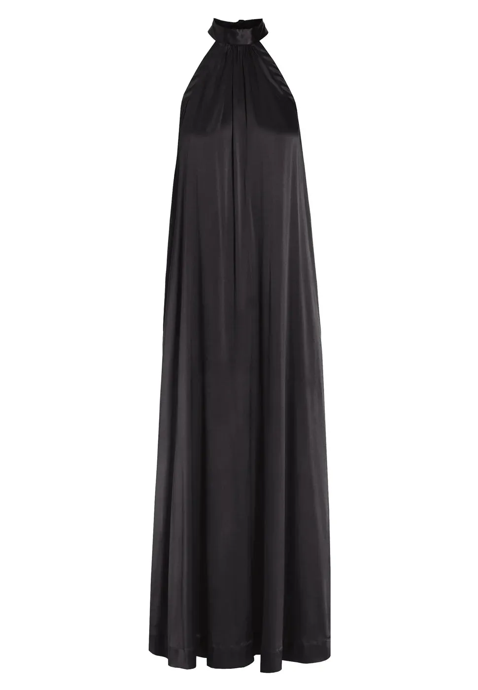 Ninka Black Silk Halterneck Dress