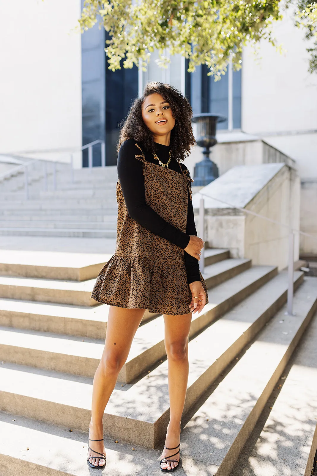 No Comment Dress - Khaki/Black