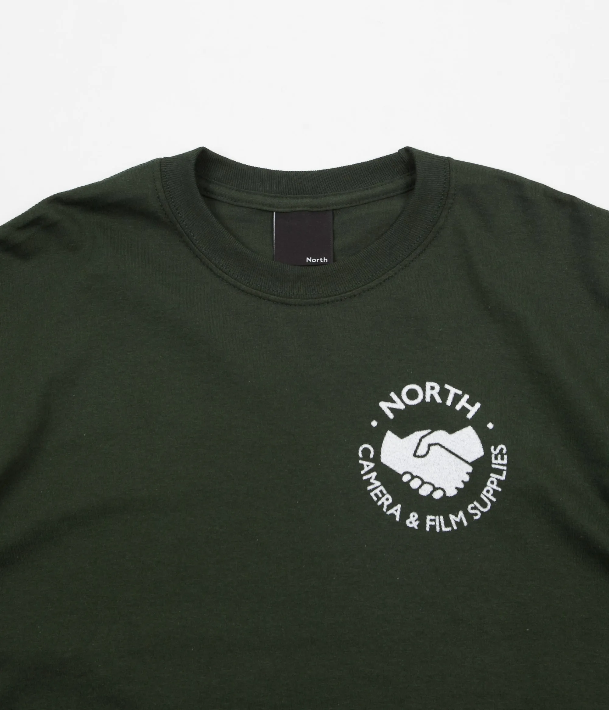 North Supplies Logo Long Sleeve T-Shirt - Forest / White Halftone