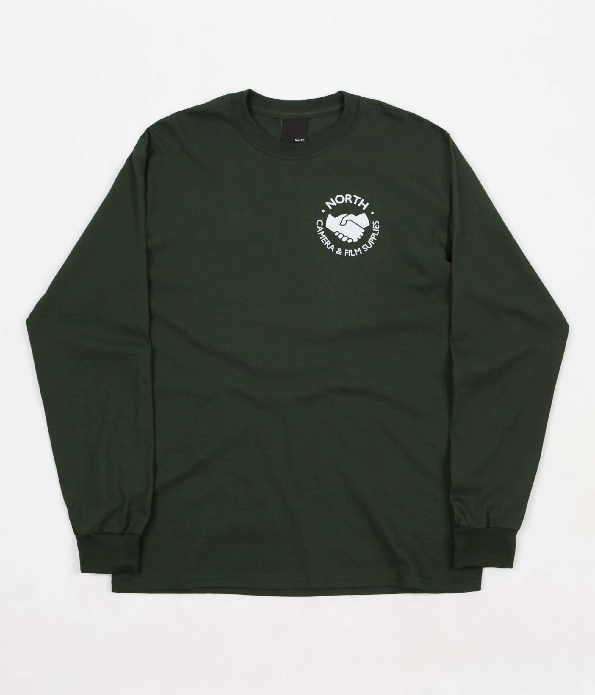 North Supplies Logo Long Sleeve T-Shirt - Forest / White Halftone