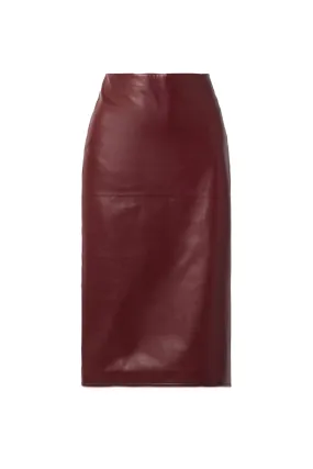 Nova Leather Midi Skirt