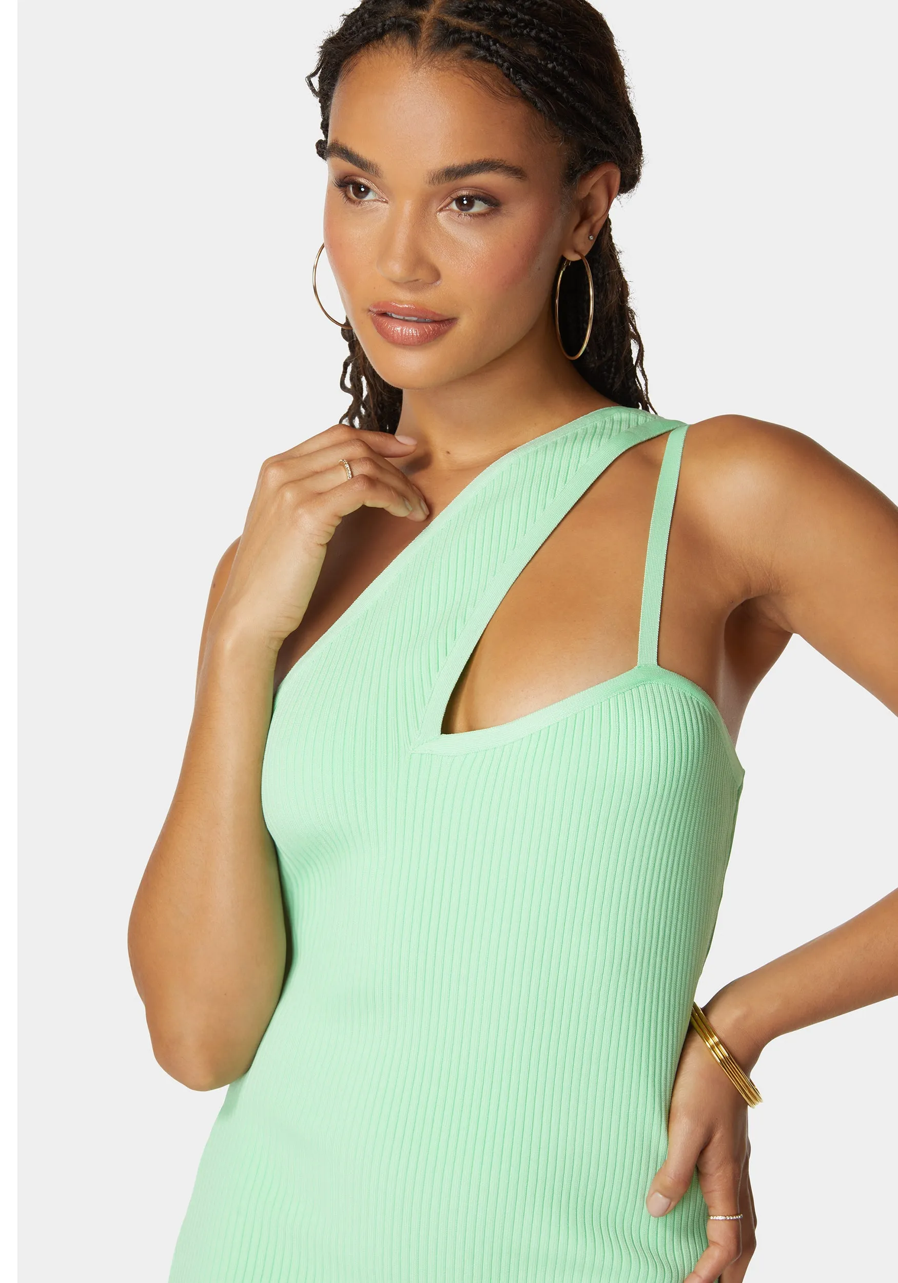 One Shoulder Bandage Dress
