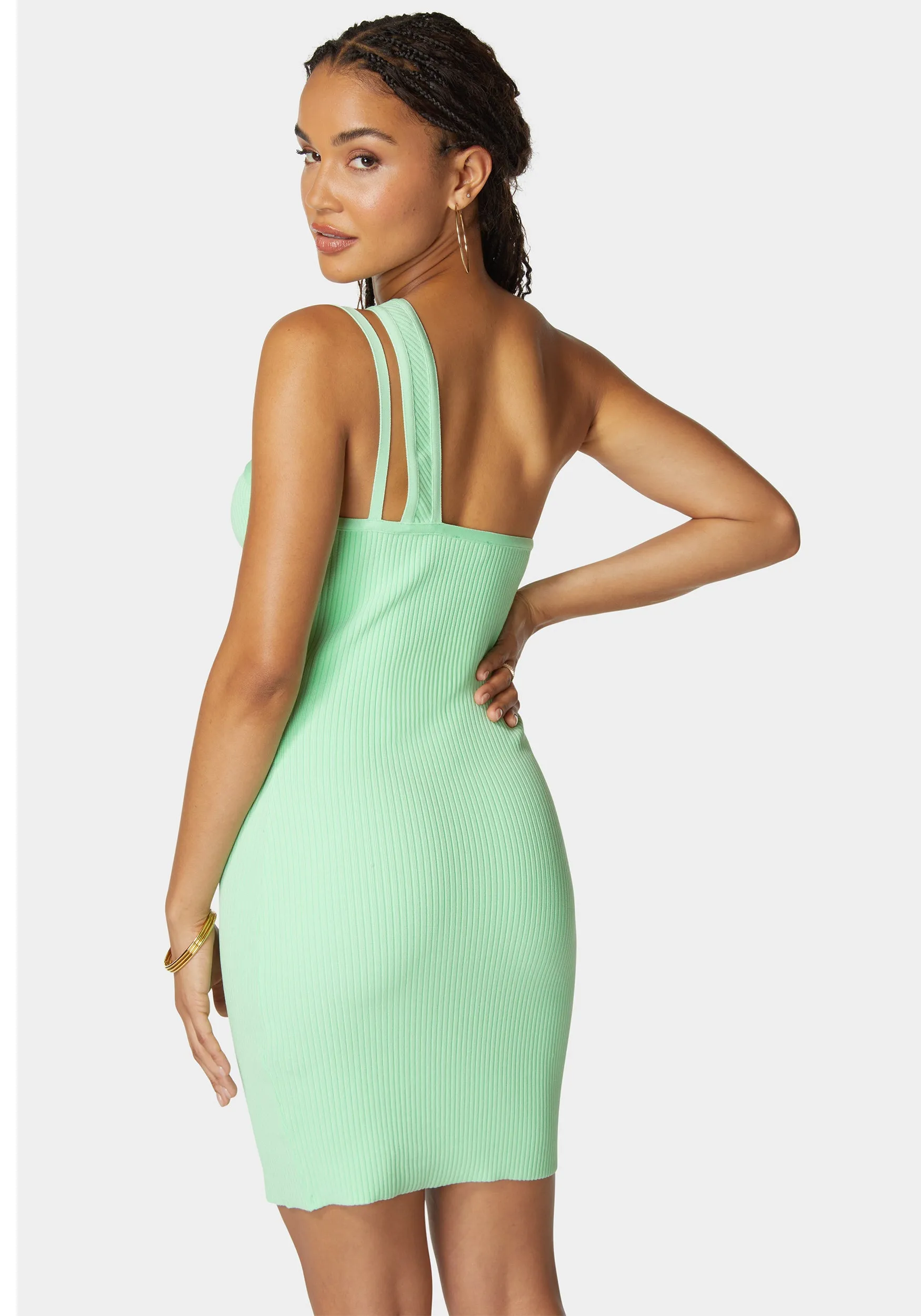 One Shoulder Bandage Dress