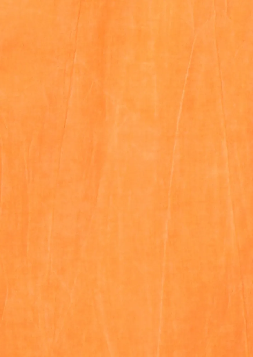 Orange KikiSol Long Button Down Shirt
