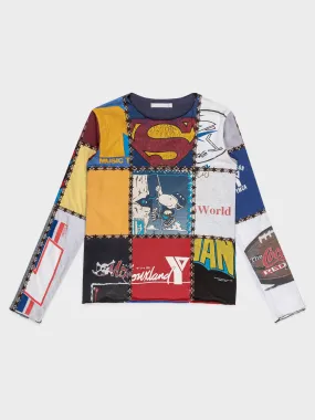 Patchwork Long Sleeve T-Shirt