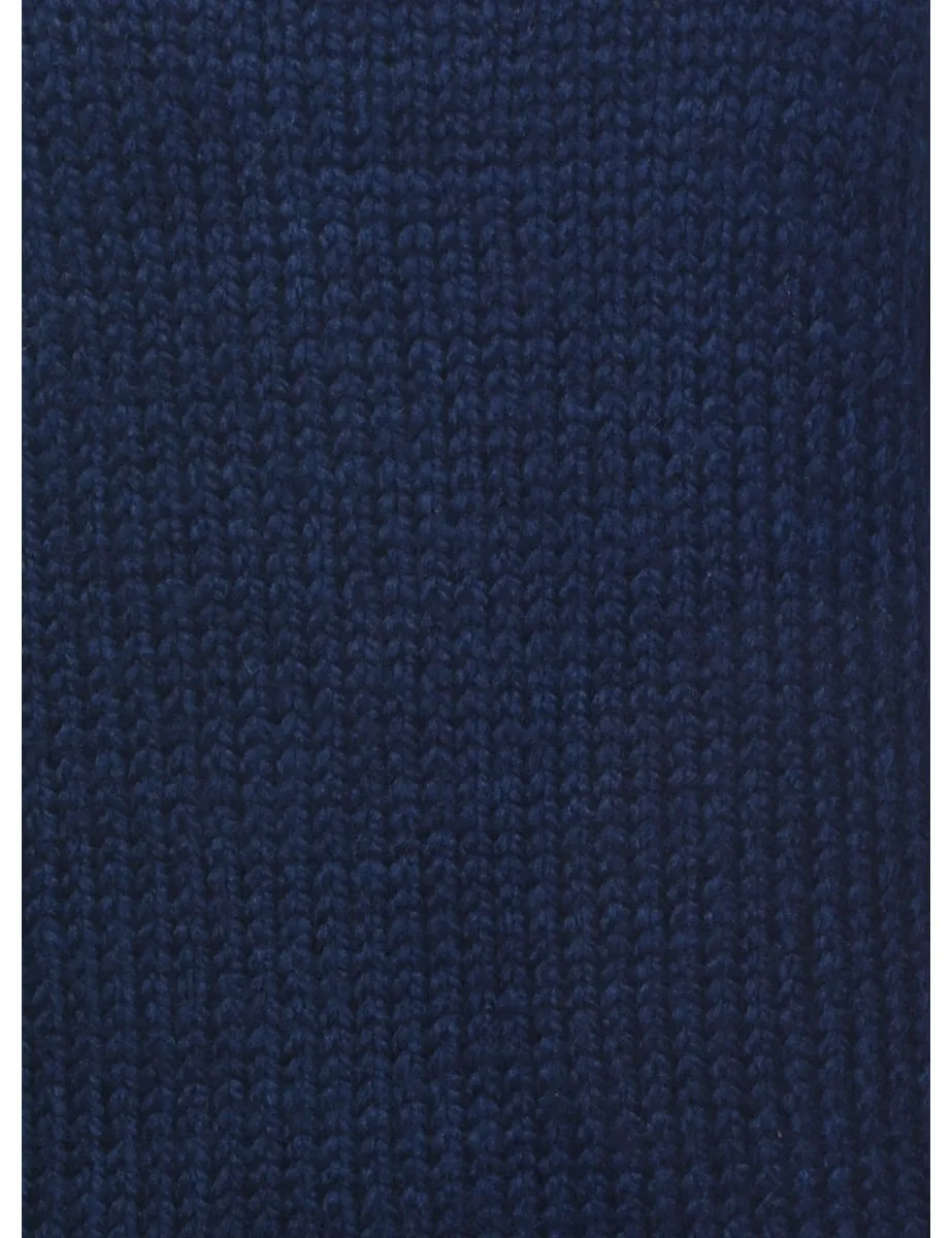 Patterned Turtleneck Jumper - L