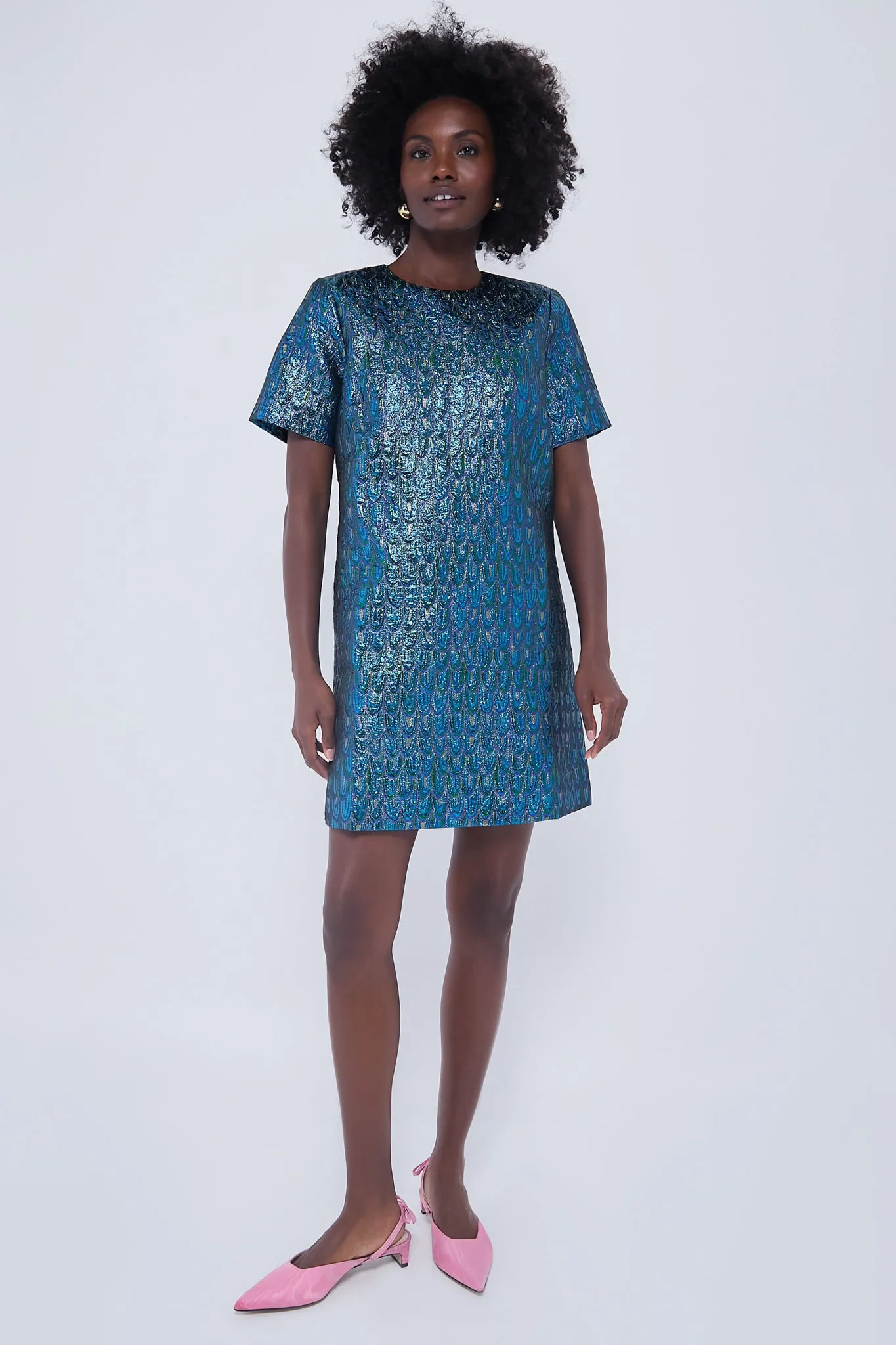 Pavo Jacquard Mae Dress