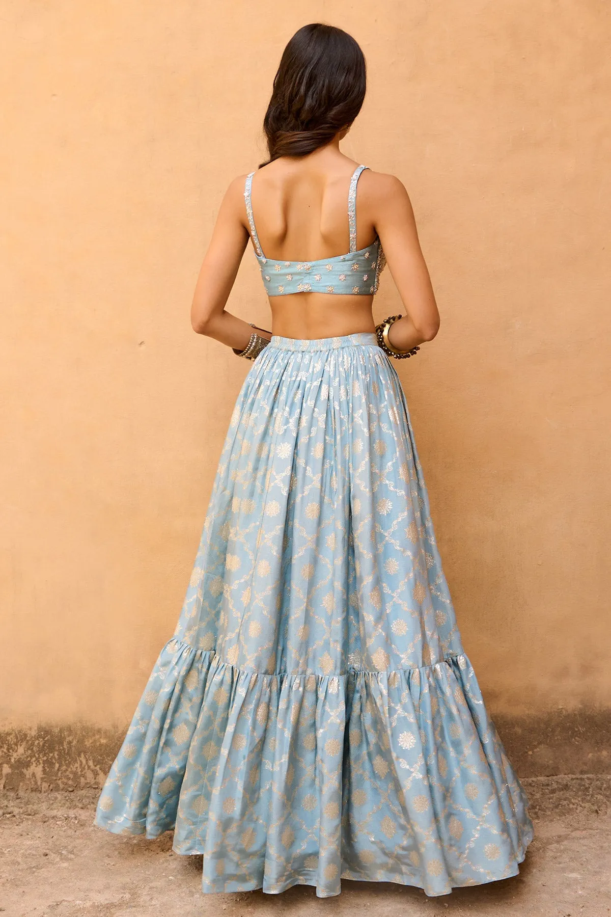 Pearl Jamewar Skirt