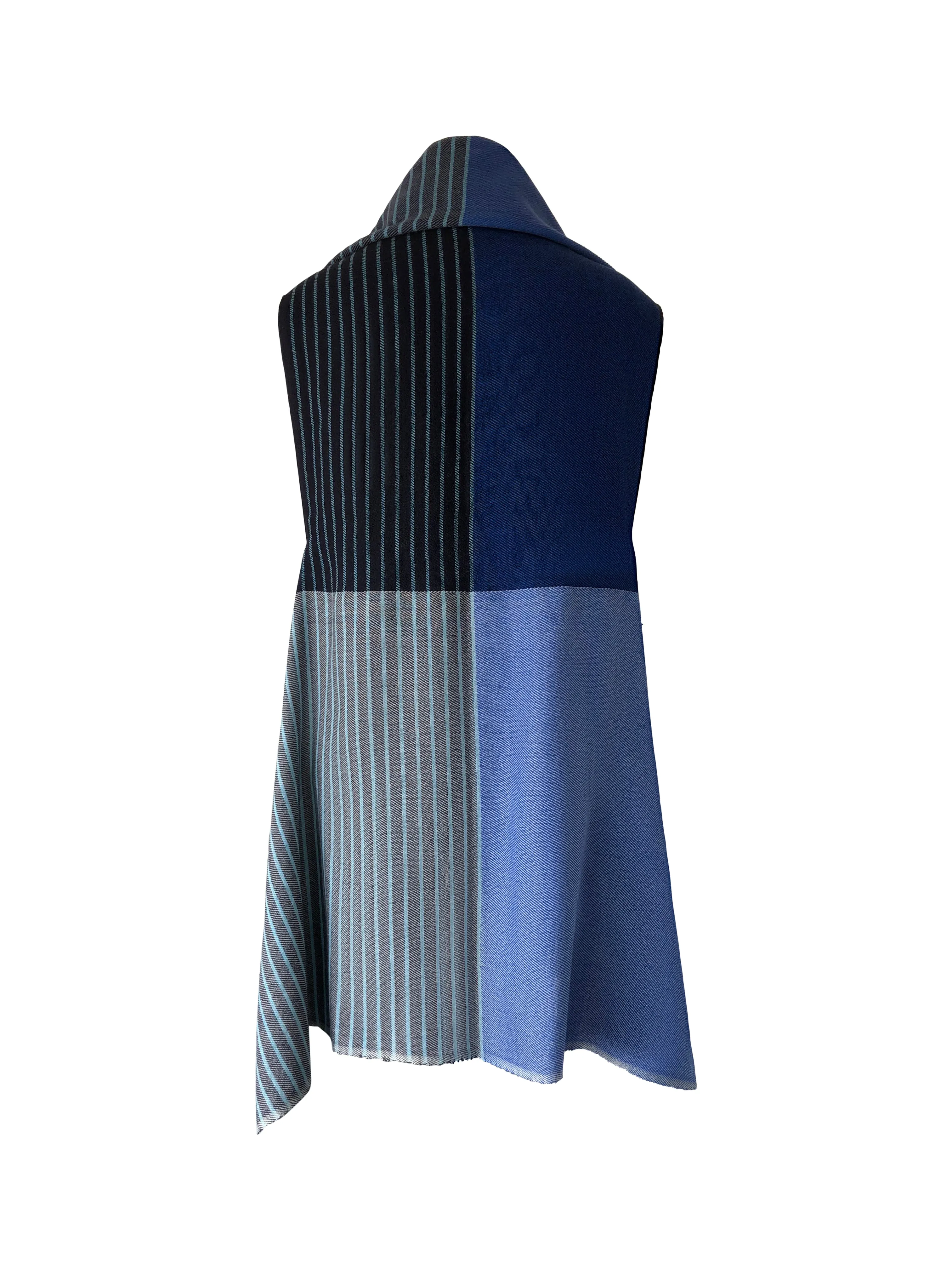 PETITE Light Wool Cape Fusion Blue