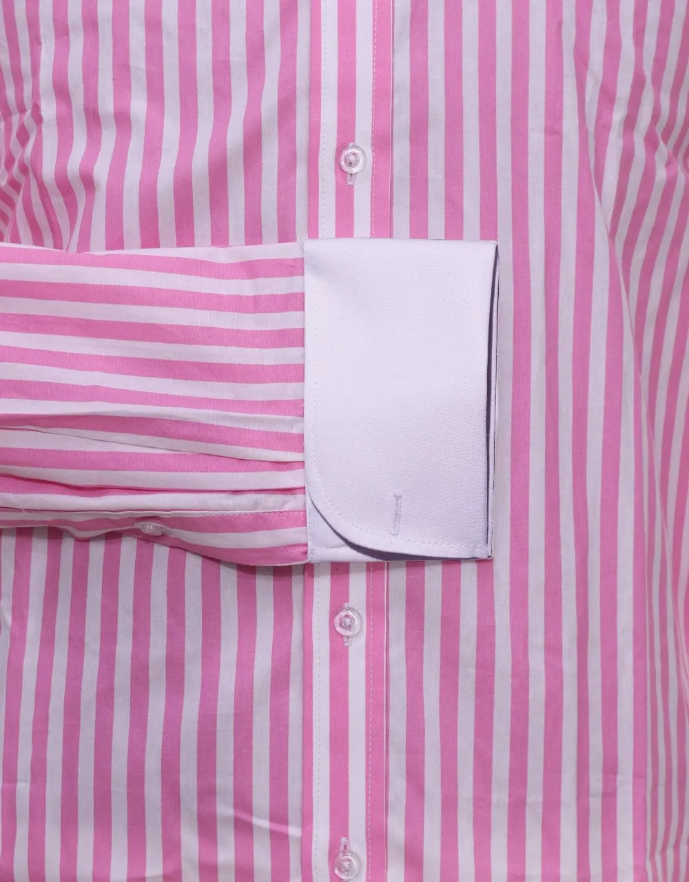 Pink And White Stripe Shirt