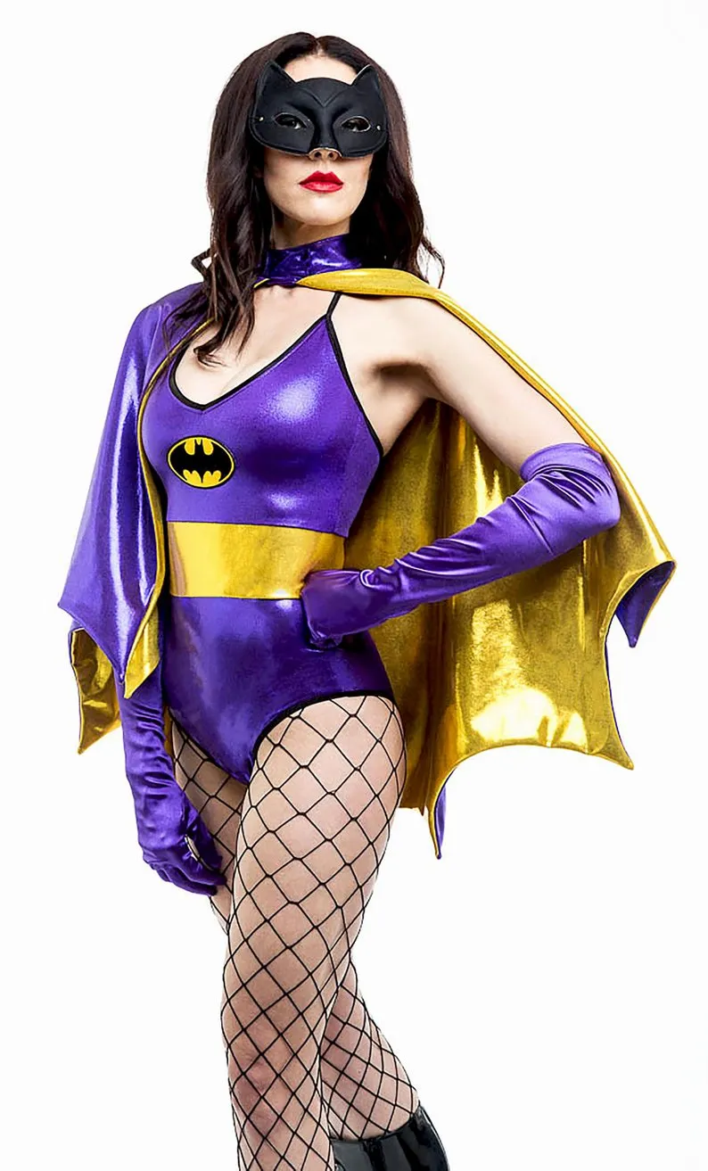 Purple Bat Hero Cape