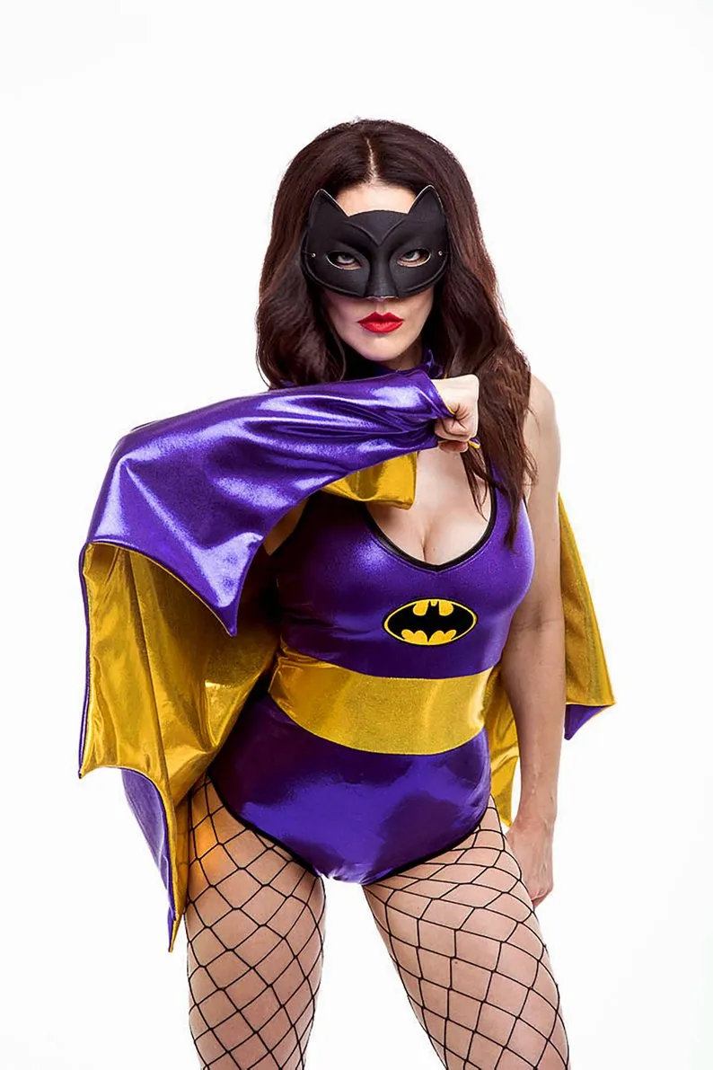 Purple Bat Hero Cape