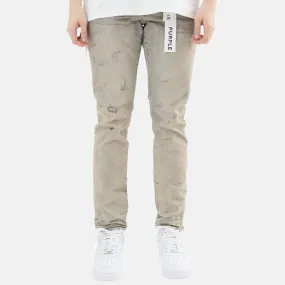 Purple Brand Super Light Indigo Oil Repair Slim Straight Jeans