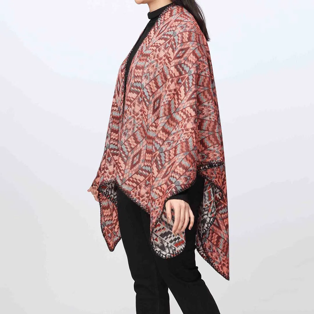Red Cape Shawl PW3840